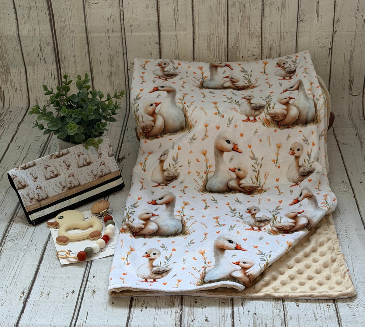 Ensemble cadeau Petit cœur d’oies