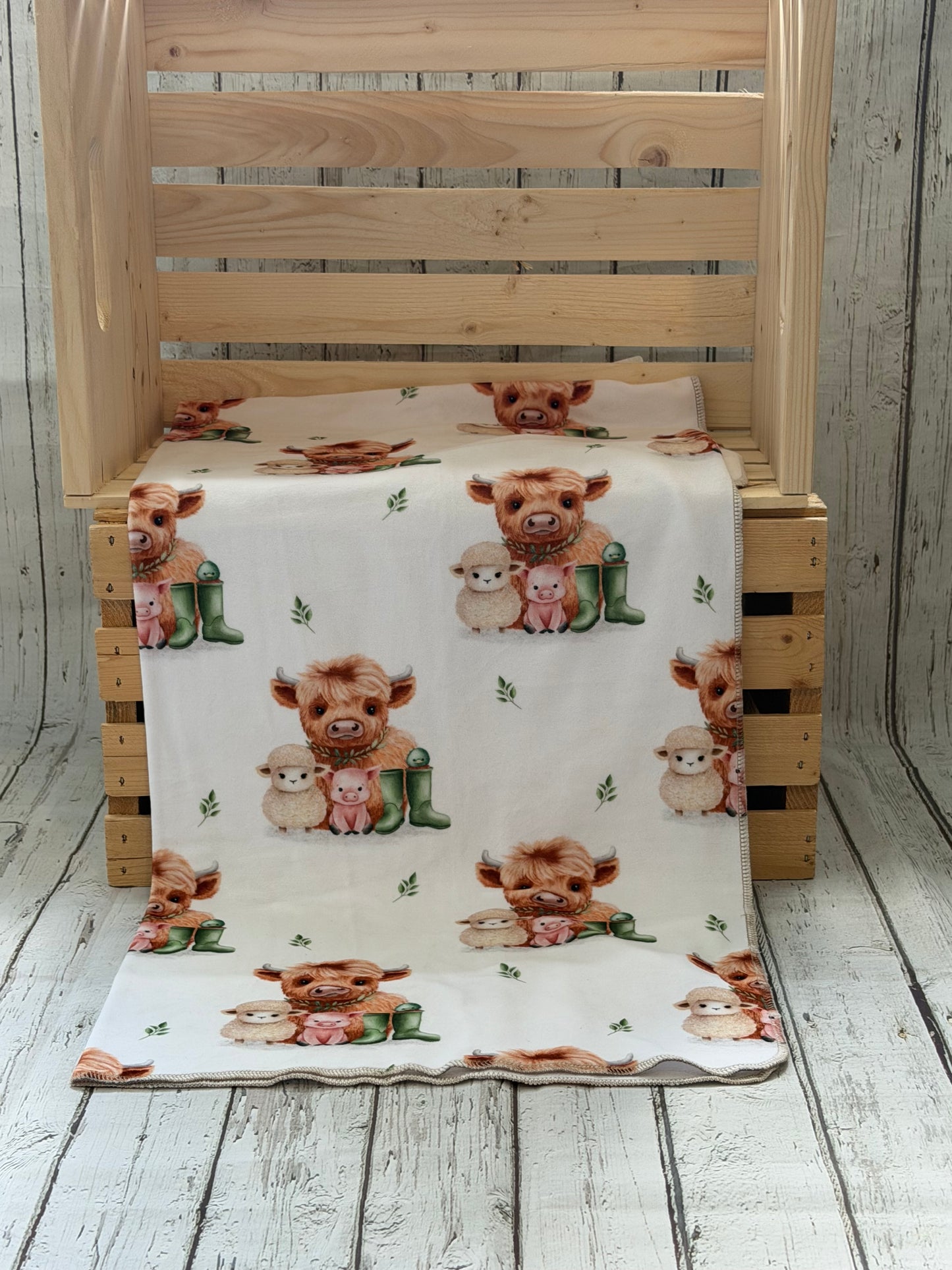 Couverture en squish Vache,Mouton & Cochon