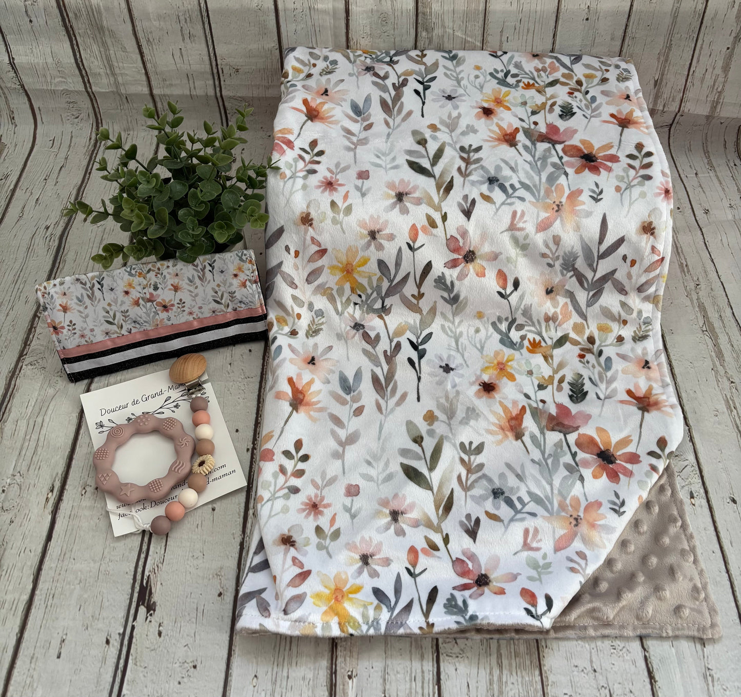 Ensemble cadeau champs de fleurs