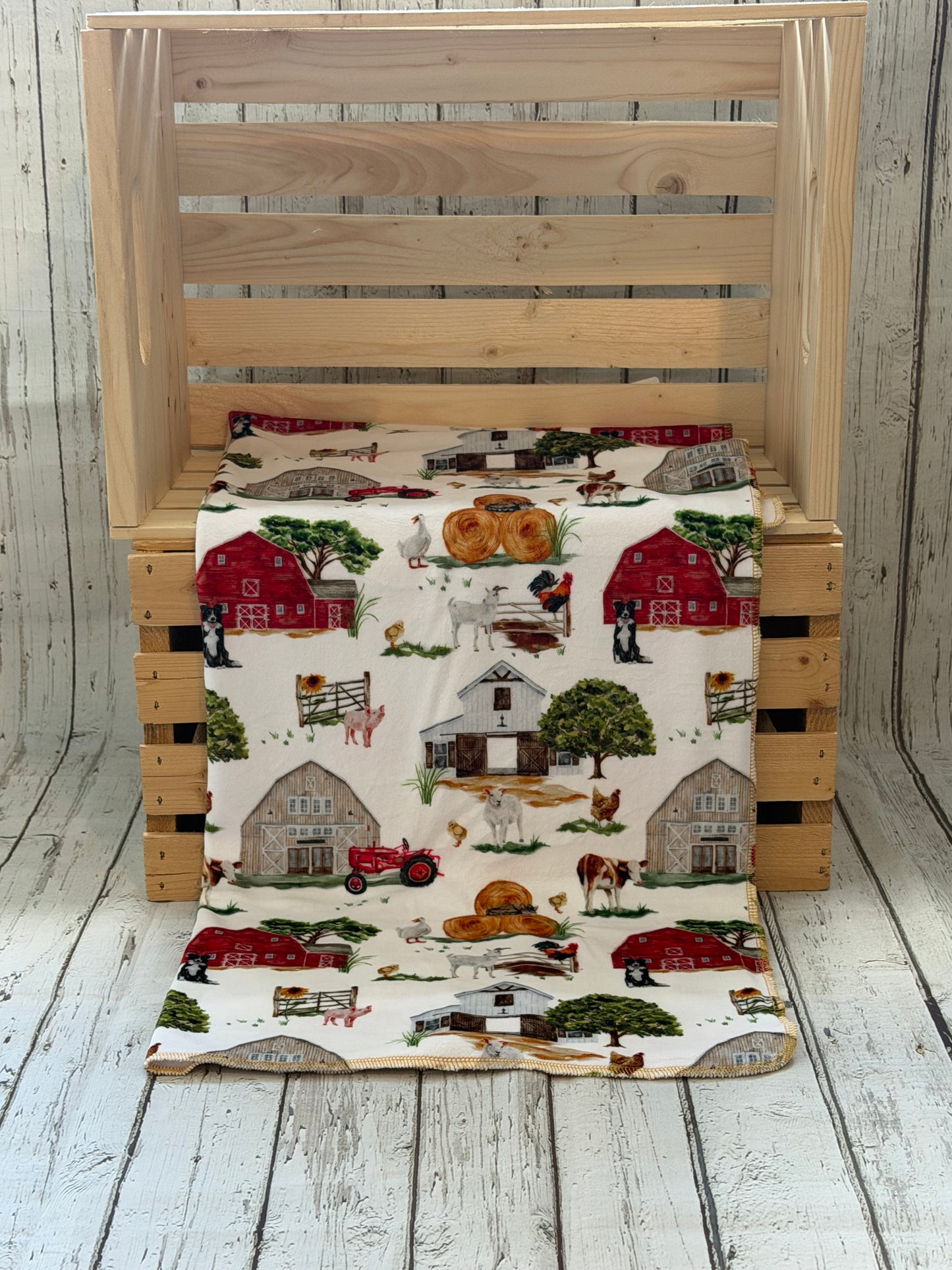 Couverture en squish A la ferme