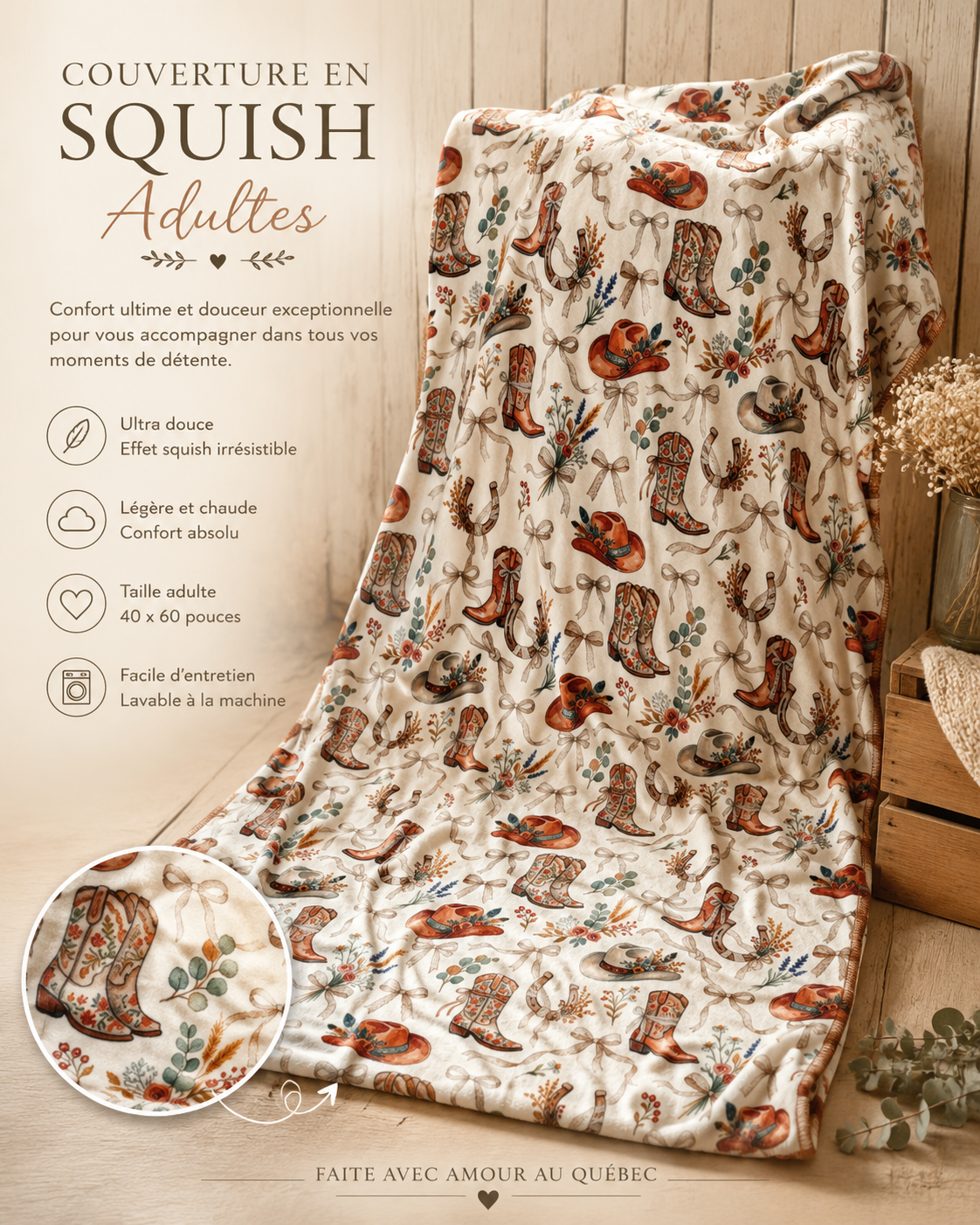 Couverture en squish Adultes