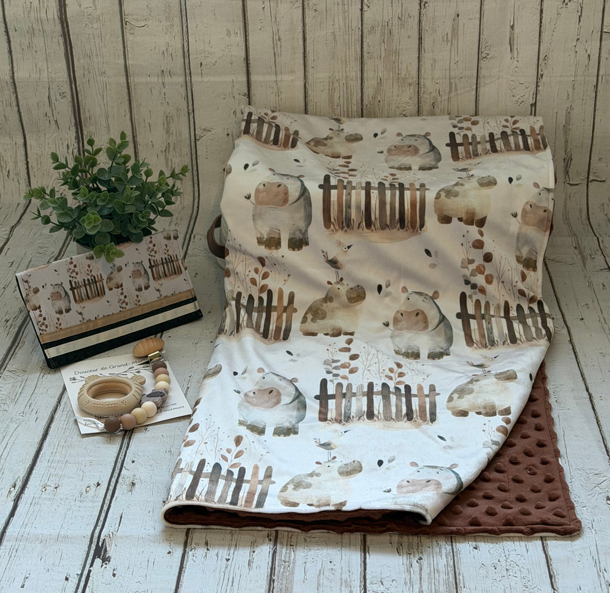 Ensemble cadeau Hippopotame
