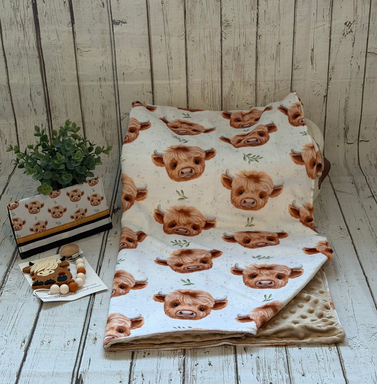Ensemble cadeau Bébé highland
