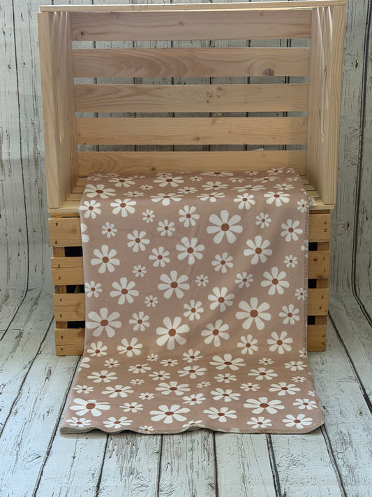 Couverture en squish Marguerite beige