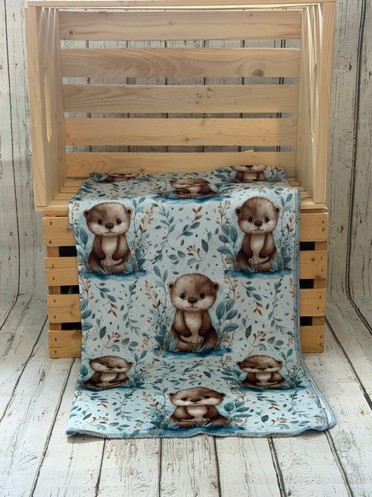 Couverture en squish Bébé loutres