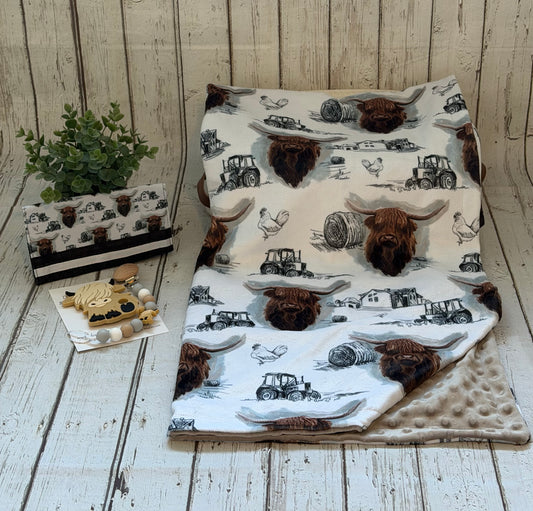 Ensemble cadeau Boeuf Highland