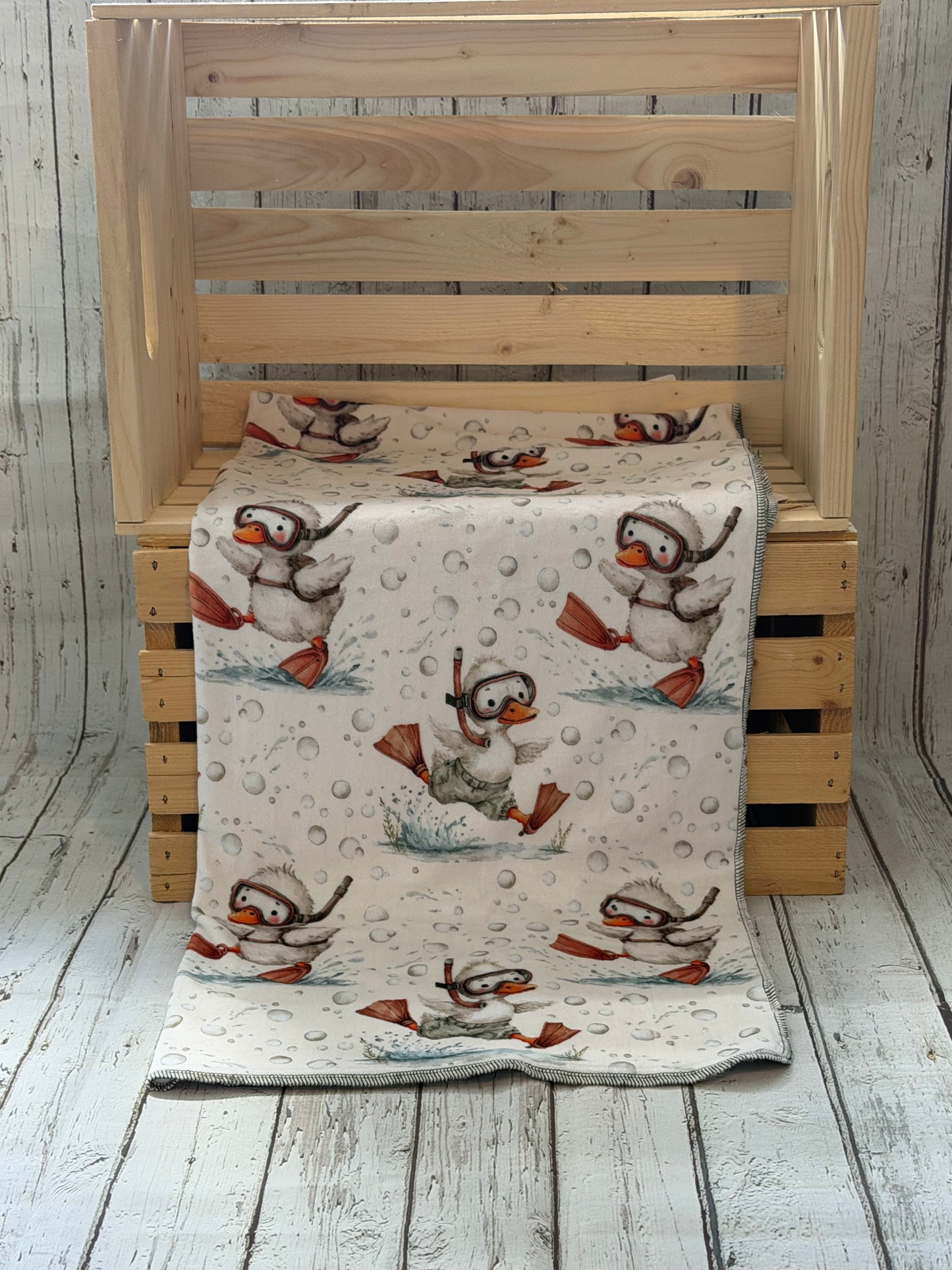 Couverture en squish Plouf le canard