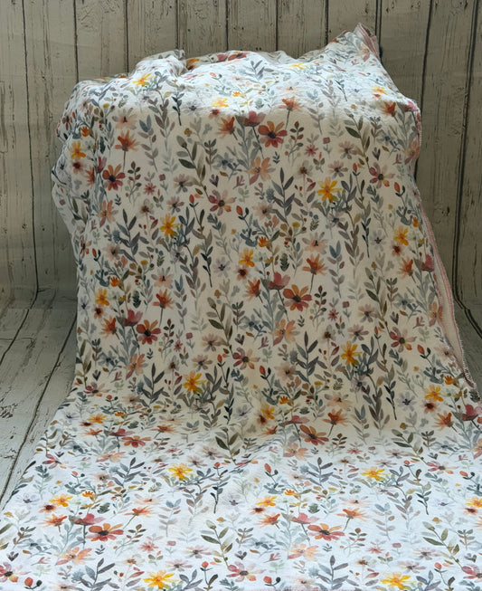 Couverture adulte en squish  Champs de fleur