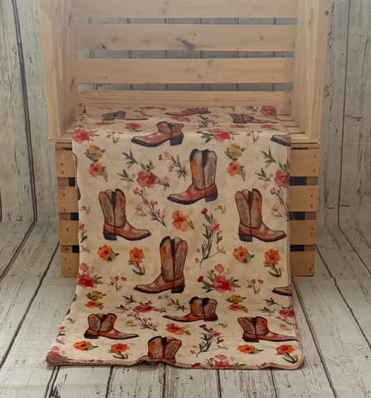 Couverture en squish Boots champs de fleurs