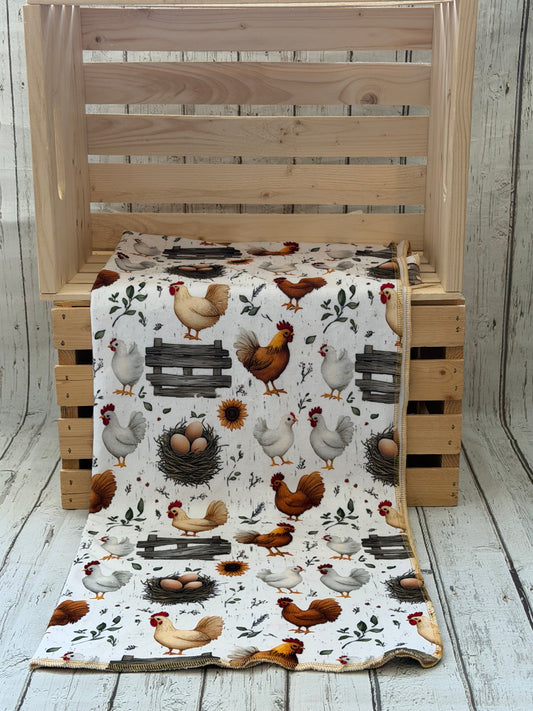 Couverture en squish Le poulailler fleuri