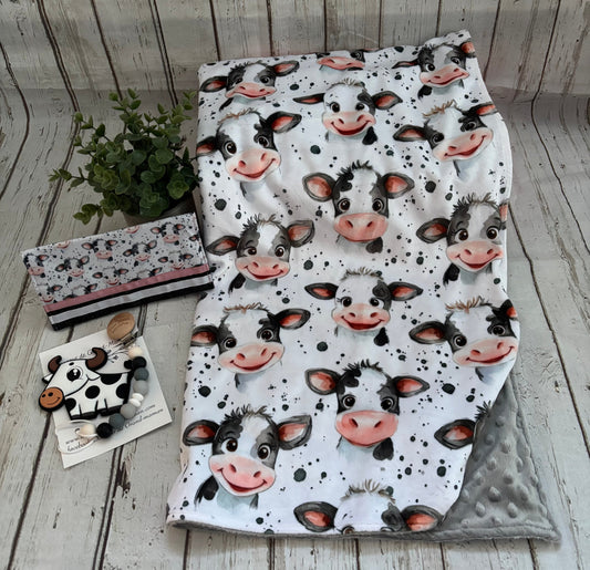 Ensemble cadeau vache rigolote