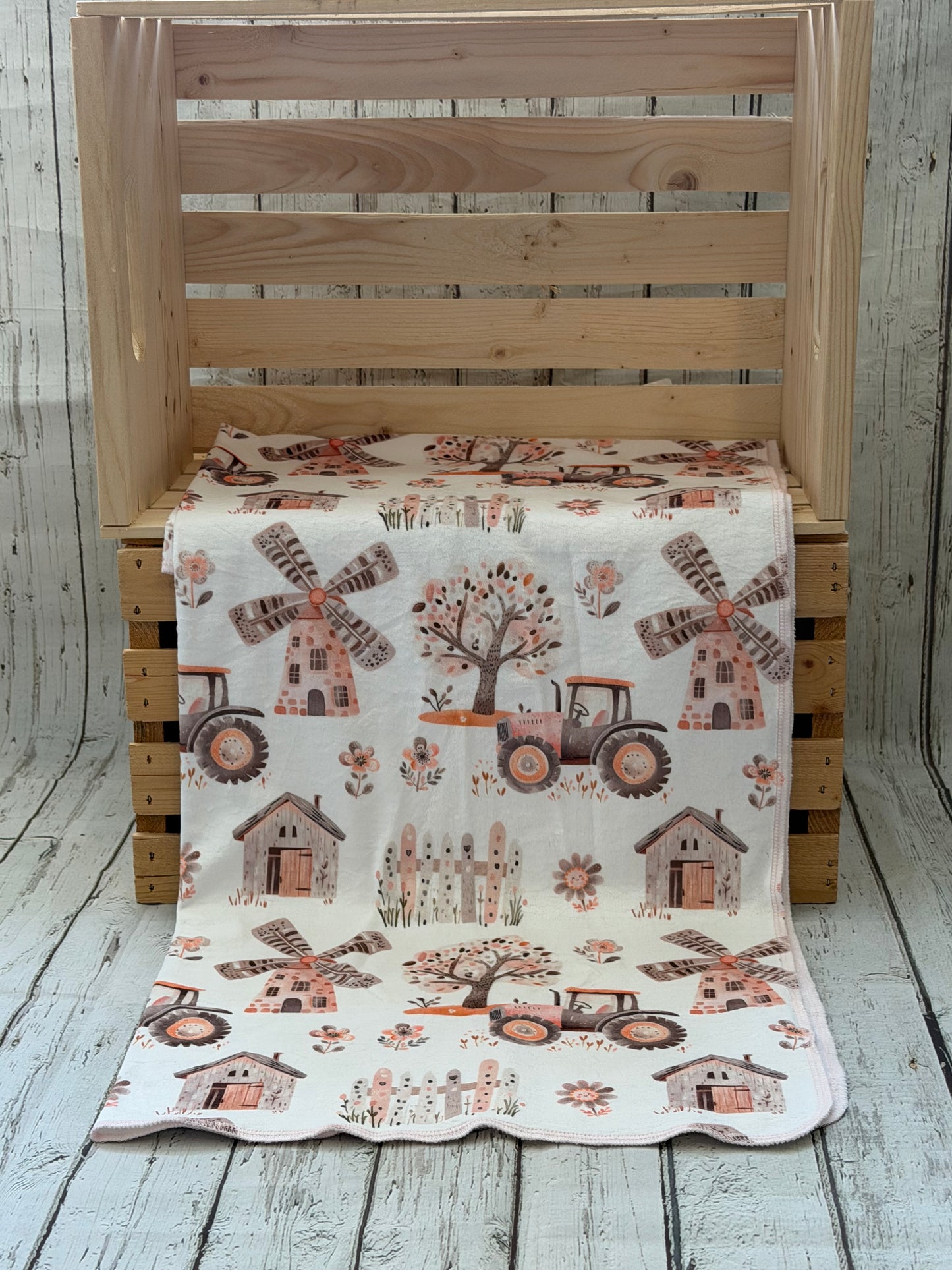 Couverture en squish Tracteur  boho