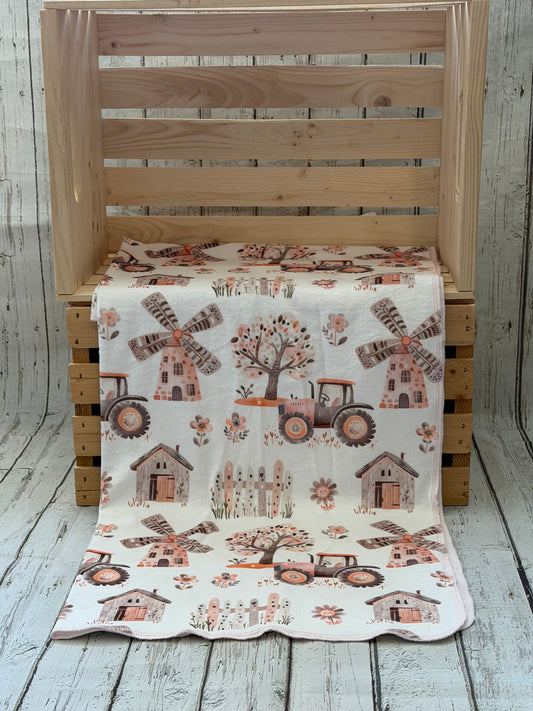 Couverture en squish Tracteur  boho